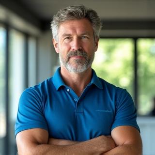 Portret Jana Nowaka, eksperta ds. żywienia sportowego.